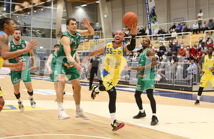 Basketball Superliga 2021/22, Grunddurchgang 9.Runde SKN St.Pölten vs. Kpafenberg Bulls