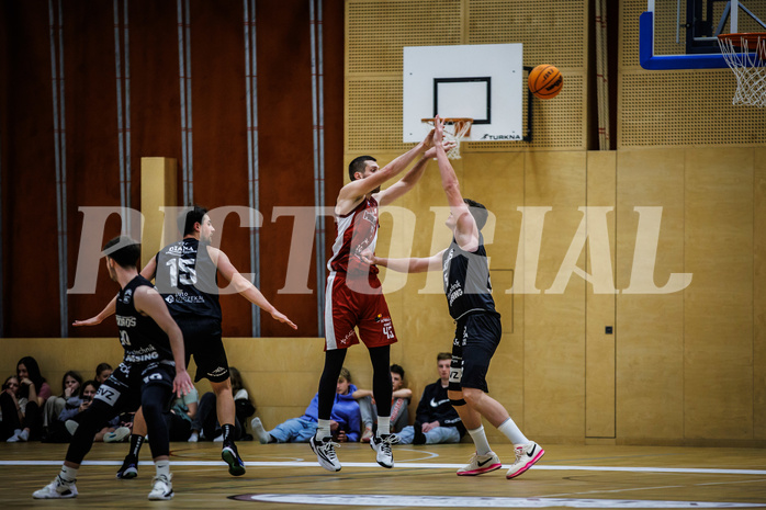 Basketball, Basketball Zweite Liga 2023/24, Grunddurchgang 13.Runde, Mistelbach Mustangs, Güssing Blackbirds, Jakub Jokl (43)