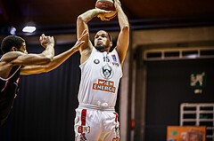 Basketball, bet-at-home Basketball Superliga 2020/21, Grunddurchgang 17.Runde, BC Vienna, Flyers Wels, Jason Detrick (19)