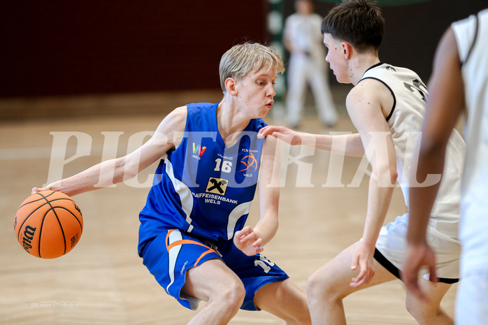02.03.2025 Österreichischer Basketballverband 2024/25, SLMU16 Basket Flames WAT vs. FCN Baskets Wels