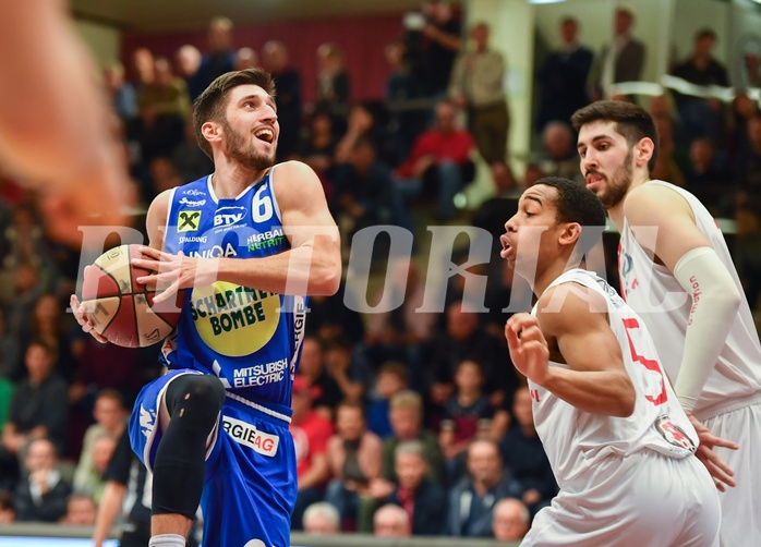 Basketball ABL 2017/18, Grunddurchgang 23.Runde Flyers Wels vs. Gmunden Swans