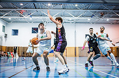 Basketball, Basketball Zweite Liga 2023/24, Grunddurchgang 14.Runde, Deutsch Wagram Alligators, Vienna United, Daniel Schuch (10)