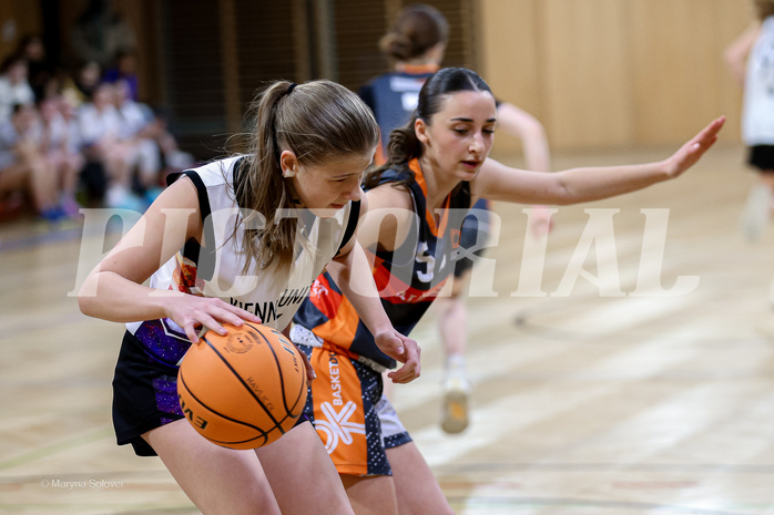 16.02.2025 Österreichischer Basketballverband 2024/25, SLWU16 Vienna United vs Basket Duchess
