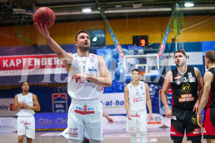 Basketball Superliga 2021/22, Grundduchgang 16.Runde , Kapfenberg Bulls vs. BC Vienna


