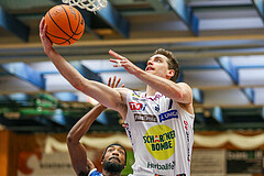 Basketball Superliga 2023/24, Playoff, Viertelfinale Spiel 1 Gmunden Swans vs. Oberwart Gunners