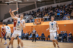 Basketball, Win2Day Superliga 2022/23, 5. Qualifikationsrunde, Vienna Timberwolves, Traiskirchen Lions, Ilja Gromovs (4), Chris Vogt (33)