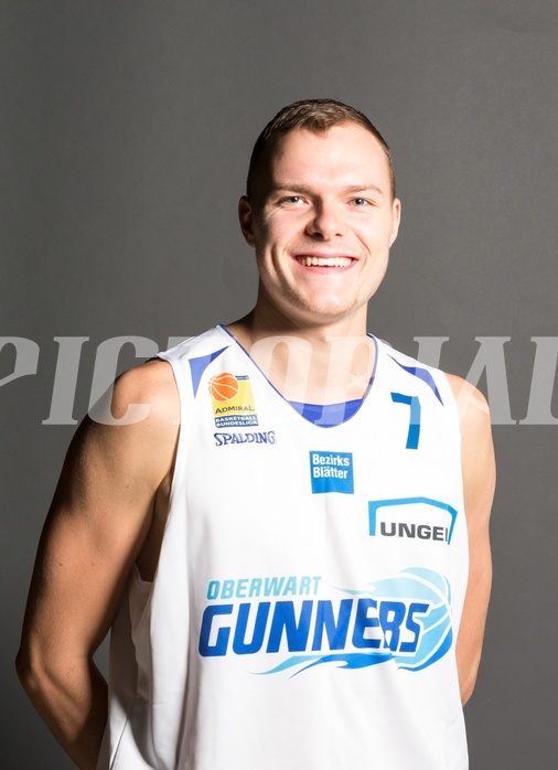 Basketball, ABL 2017/18, Teampictures, Oberwart Gunners, , Sebastian Käferle (7)
