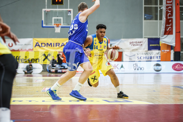 Basketball, Admiral Basketball Superliga 2019/20, Grunddurchgang 15.Runde, St. Pölten, Oberwart Gunners, Nico Kaltenbrunner (14)