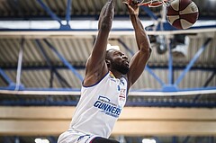 Basketball, ABL 2018/19, Playoff HF Spiel 2, Oberwart Gunners, Gmunden Swans, Christopher Tawiah (14)
