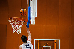 Basketball, Basketball Zweite Liga 2024/25, Grunddurchgang 20.Runde, Vienna Timberwolves, Traiskirchen Lions NexGen, Jakob Konzet (5)