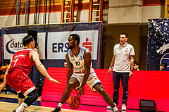 Basketball, win2day Basketball Superliga 2023/224, Grunddurchgang Runde 22, BBC Nord Dragonz, BC Vienna, Austen Awosika (10)