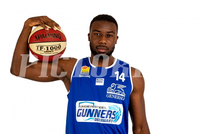Basketball, ABL 2018/19, Media, Oberwart Gunners, Christopher Tawiah (14)