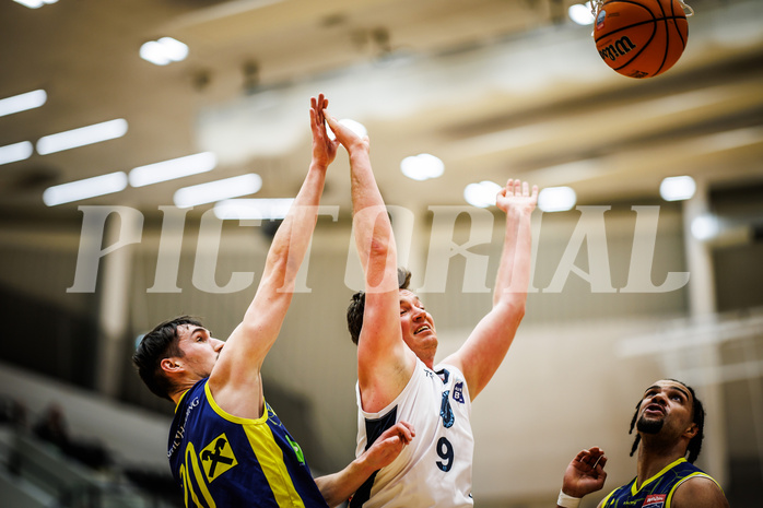 Basketball, Basketball Zweite Liga 2024/25, Grunddurchgang 17.Runde, Vienna Timberwolves, Future Team Steiermark, Fabian-Johann Visan (10), Philipp D'Angelo (9)