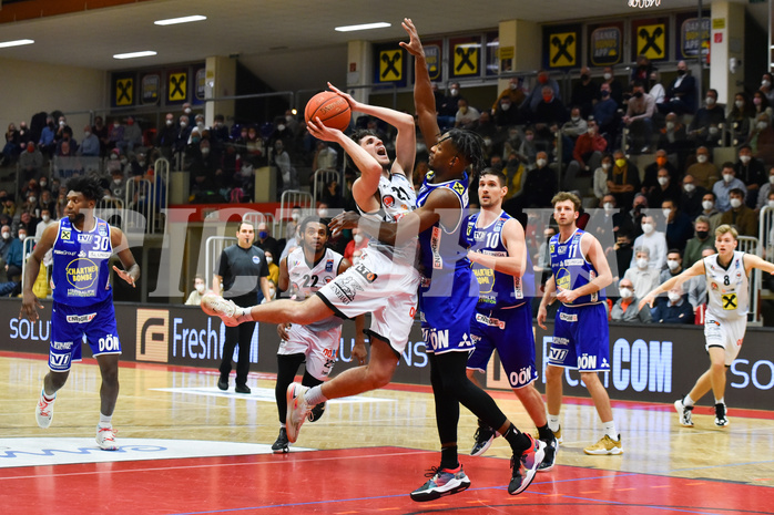 Basketball Superliga 2021/22, Grunddurchgang. 10.Runde Flyers Wels vs. Swans Gmunden Basketball Superliga 2021/22, Grunddurchgang. 10.Runde Flyers Wels vs. Swans Gmunden