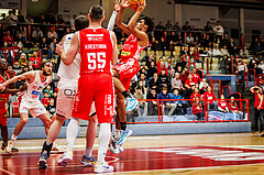 Basketball, win2day Basketball Superliga 2024/25, Grunddurchgang 17.Runde, SKN St. Pölten, Traiskirchen Lions, Obinna Anthony Ndukwe (2)