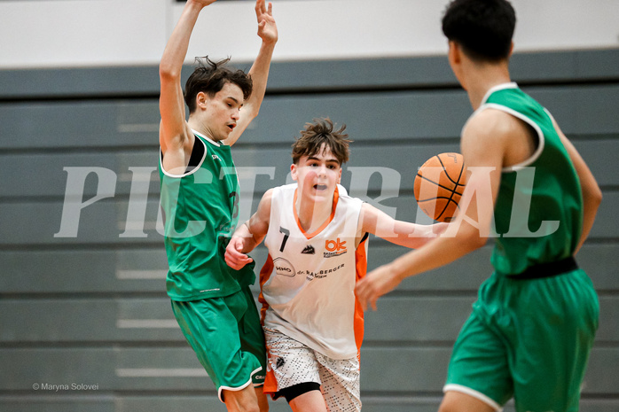29.03.2025 Österreichischer Basketballverband 2024/25, SLMU16, Basket Dukes vs. KOS Celovec