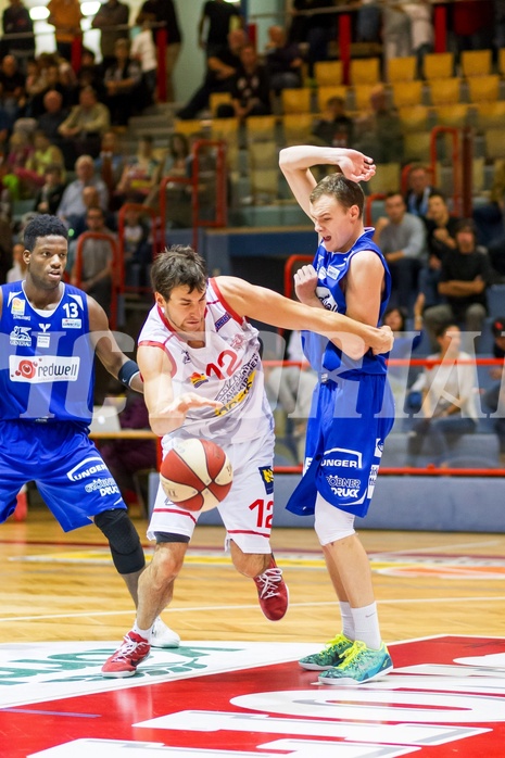 Basketball ABL 2015/16 Grunddurchgang 4.Runde Traiskirchen Lions vs Oberwart Gunners