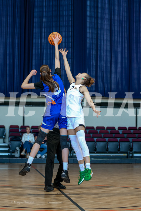 27.04.2025 Österreichischer Basketballverband 2024/25, SLWU16 VF Basket Flames UNION vs. DBB  Basketgirls Wels