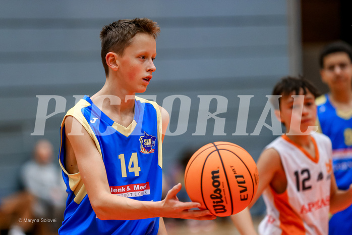 14.12.2024 Österreichischer Basketballverband 2024/25, SLMU14, Basket Dukes vs. SKN St. Pölten
