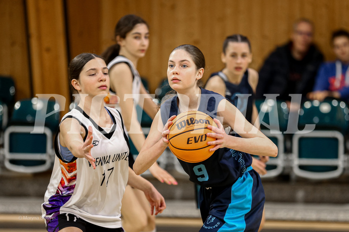 23.02.2025 Österreichischer Basketballverband 2024/25, SLWU14 Vienna United vs. Vienna Timberwolves