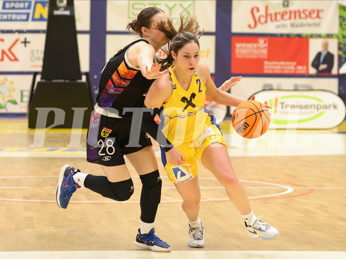 Basketball Damen Superliga 2023/24, Grunddurchgang 9.Runde SKN St. Pölten vs. Vienna United