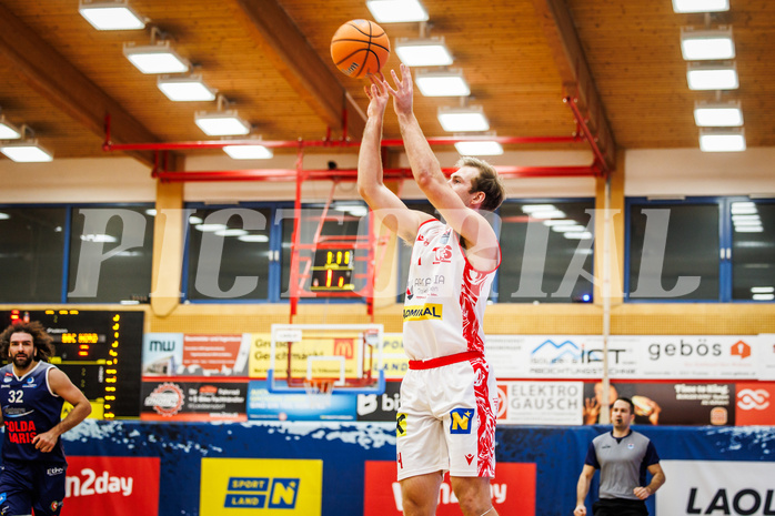 Basketball, win2day Basketball Superliga 2024/25, Grunddurchgang 20.Runde, Traiskirchen Lions, BBC Nord Dragonz, Ryan Moffat (4)