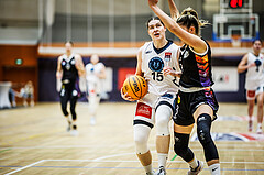 Basketball, Win2Day Basketball Damen Superliga 2023/24, Grunddurchgang 12.Runde, Vienna Timberwolves, Vienna United, Viktoria Trailovic (15)