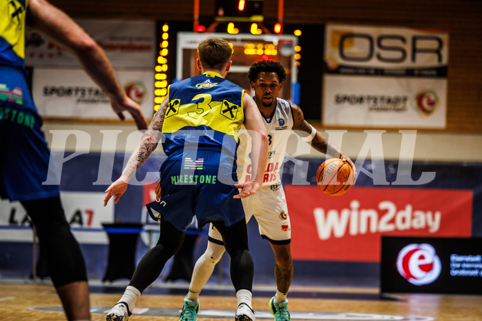 Basketball, win2day Basketball Superliga 2024/25, Grunddurchgang Runde 13, BBC Nord Dragonz, UBSC Graz, Rayshawn Mart (3)