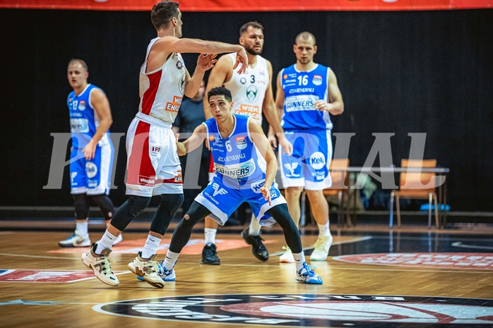 Basketball, Win2Day Superliga 2022/23, Grunddurchgang 14.Runde, BC GGMT Vienna, Unger Steel Gunners Oberwart, Magdy Abou-Ahmed (6)