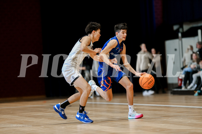 02.03.2025 Österreichischer Basketballverband 2024/25, SLMU16 Basket Flames WAT vs. FCN Baskets Wels