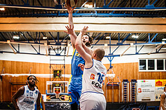 Basketball, bet-at-home Basketball Superliga 2020/21, Viertelfinale Spiel 1, Oberwart Gunners, SKN St. Pölten, Logan Schilder (15)