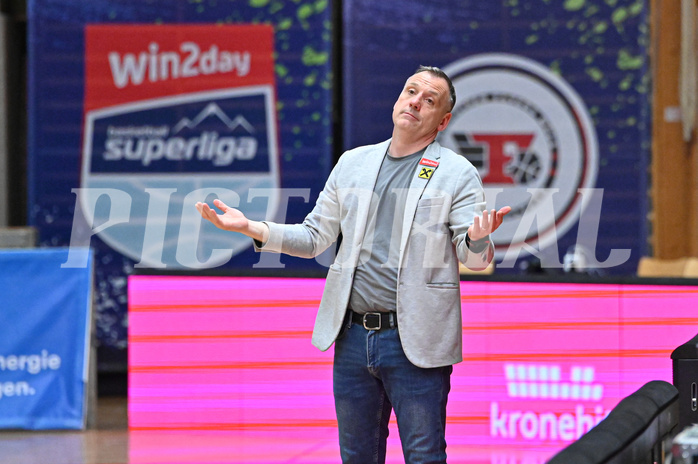 Basketball, Superliga 2024/25, 9. Plazierungsrunde, Flyers Wels vs. UBSC Graz,