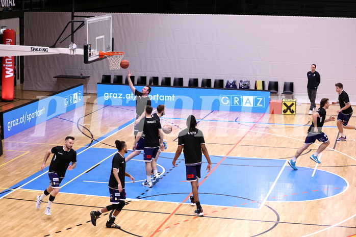 10.04.2023, Graz, Raiffeisen Sportpark Graz, Basketball Superliga 2022/23, 9. Qualifikationsrunde, UBSC Raiffeisen Graz vs. COLDAMARIS BBC Nord Dragonz 10.04.2023, Graz, Raiffeisen Sportpark Graz, Basketball Superliga 2022/23, 9. Qualifikationsrunde, UBSC Raiffeisen Graz vs. COLDAMARIS BBC Nord Dragonz