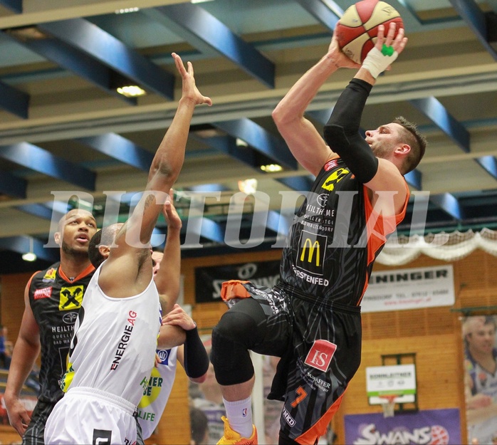 Basketball ABL 2015/16 Grunddurchgang 9.Runde Gmunden Swans vs. Fürstenfeld Panthers