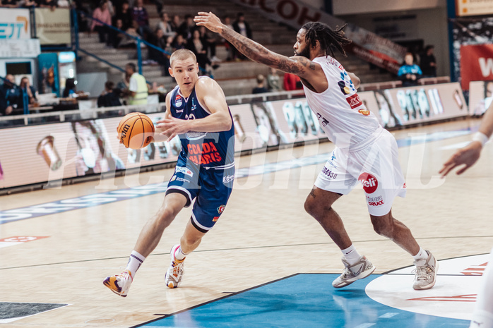 Basketball, Basketball Austria Cup 2023/24, VF Spiel 7, Oberwart Gunners, Dragonz Eisenstadt, Filip Bjelanovic (22), Kris Monroe (13)