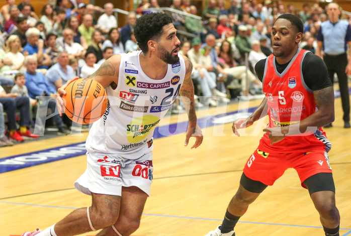 Basketball Superliga 2023/24, 7.Plazierungsrunde Gmunden Swans vs. Traisirchen Lions


