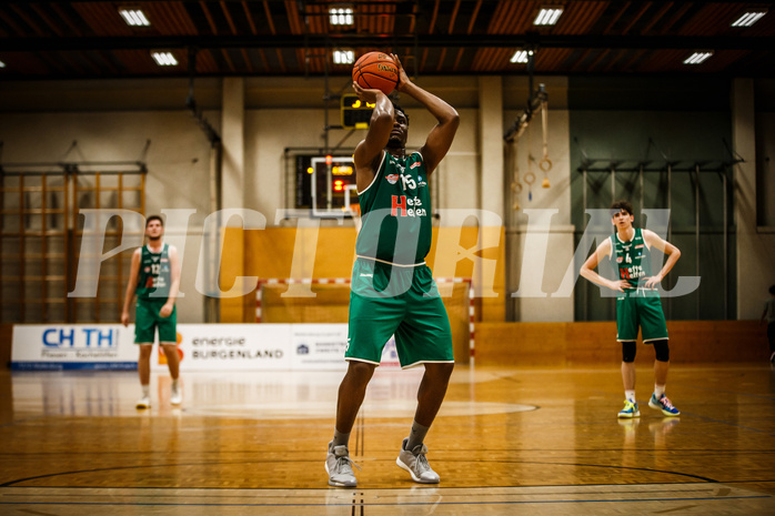 Basketball, Basketball Austria Cup 2021/22, Vorrunde, Mattersburg Rocks, Future Team Steiermark, William Emiohe (15)