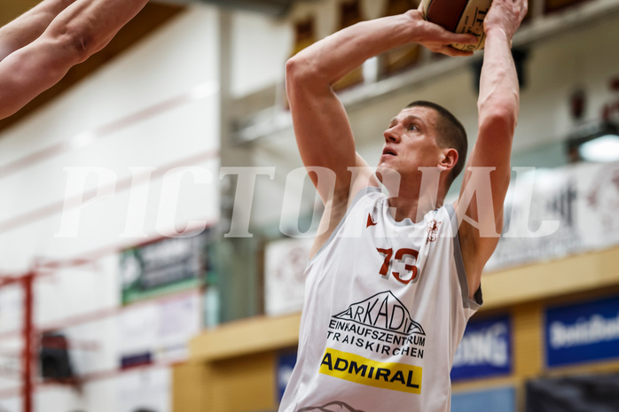 Basketball, Admiral Basketball Superliga 2019/20, Grunddurchgang 17.Runde, Traiskirchen Lions, Oberwart Gunners, Matija Radanovic (15)