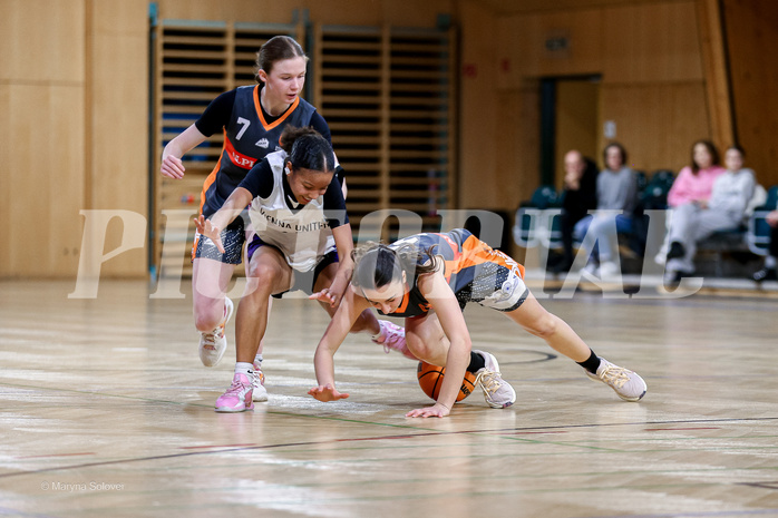 16.02.2025 Österreichischer Basketballverband 2024/25, SLWU16 Vienna United vs Basket Duchess