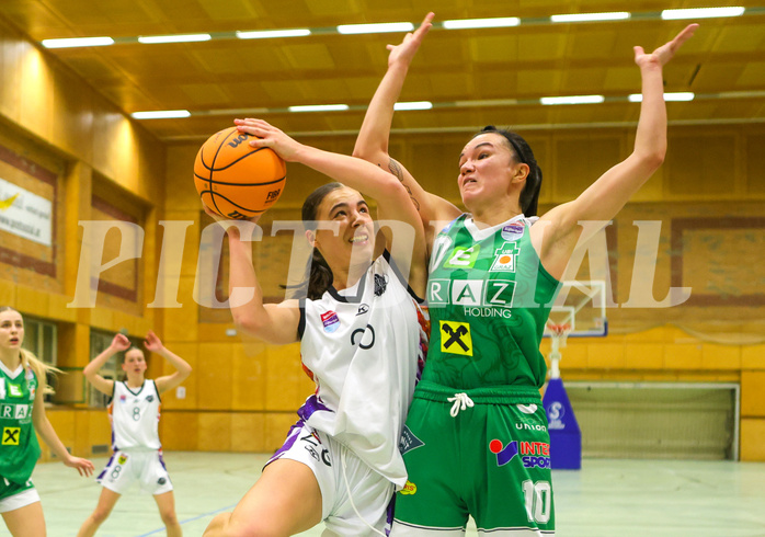 Basketball Damen Superliga 2023/24, Grunddurchgang 13.Runde Vienna United vs. UBI Graz