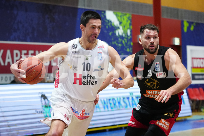 Basketball Superliga 2021/22, Grundduchgang 16.Runde , Kapfenberg Bulls vs. BC Vienna