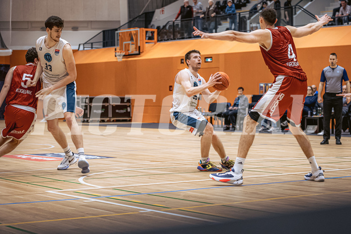 Basketball, Win2Day Superliga 2022/23, 5. Qualifikationsrunde, Vienna Timberwolves, Traiskirchen Lions, Jonas John (99)