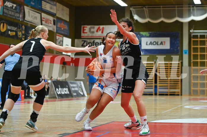 Basketball Superliga 2024/25, Grunddurchgang 1.Runde, DBB Wels vs Basket Flames Women,

