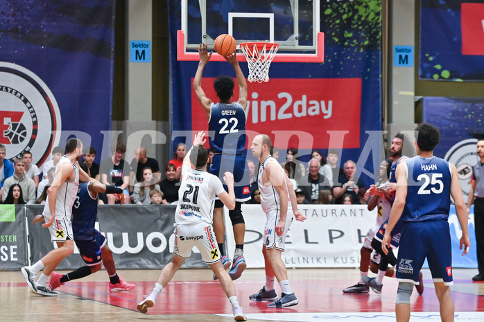 Basketball Superliga 2024/25, Playoff, Viertelfinale Spiel 3, Flyers Wels vs BBC Nord Dragonz,

