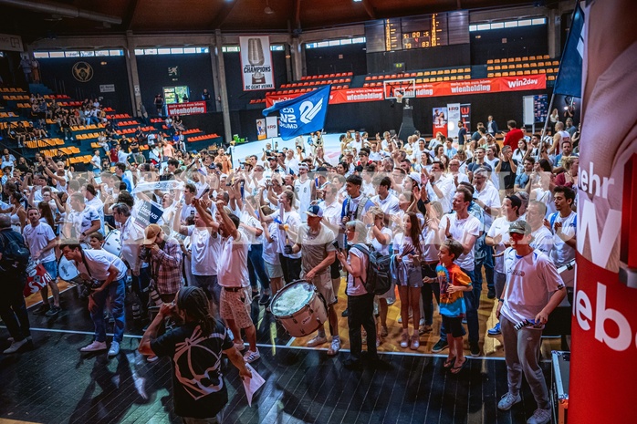 Basketball, Win2Day Superliga 2022/23, Playoff, Finale Spiel 4, BC Vienna, Gmunden Swans, 