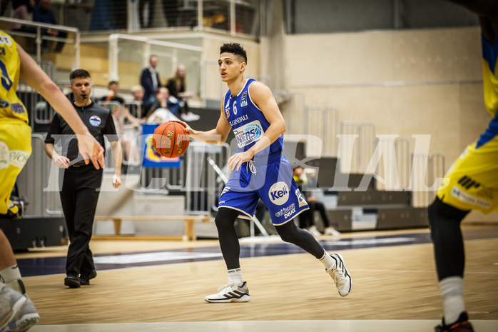 Basketball, bet-at-home Basketball Superliga 2021/22, Platzierungsrunde 9.Runde, SKN St. Pölten Basketball, Oberwart Gunners, Magdy Abou-Ahmed (6)