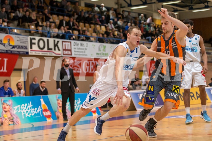 Basketball, ABL 2017/18, Grunddurchgang 17.Runde, Oberwart Gunners, Klosterneuburg Dukes, Sebastian Käferle (7)