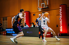 Basketball, Basketball Zweite Liga 2024/25, Grunddurchgang 3.Runde, Vienna Timberwolves, Vienna United, Jakob Konzet (5)