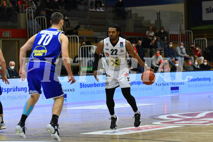 Basketball Superliga 2021/22, Grunddurchgang. 10.Runde Flyers Wels vs. Swans Gmunden Basketball Superliga 2021/22, Grunddurchgang. 10.Runde Flyers Wels vs. Swans Gmunden