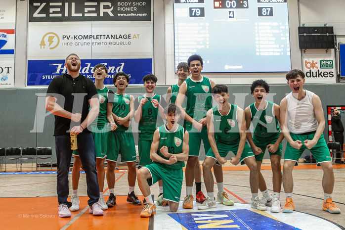 29.03.2025 Österreichischer Basketballverband 2024/25, SLMU16, Basket Dukes vs. KOS Celovec 29.03.2025 Österreichischer Basketballverband 2024/25, SLMU16, Basket Dukes vs. KOS Celovec